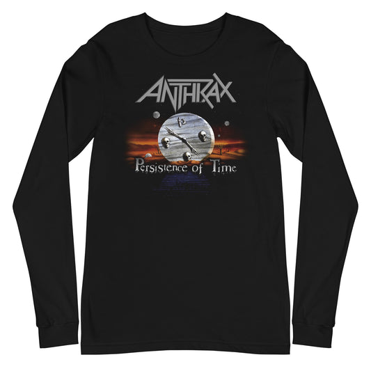 Anthrax Peristence of Time Mens Long Sleeve T Shirt Black - clothing by TeeHivey.com