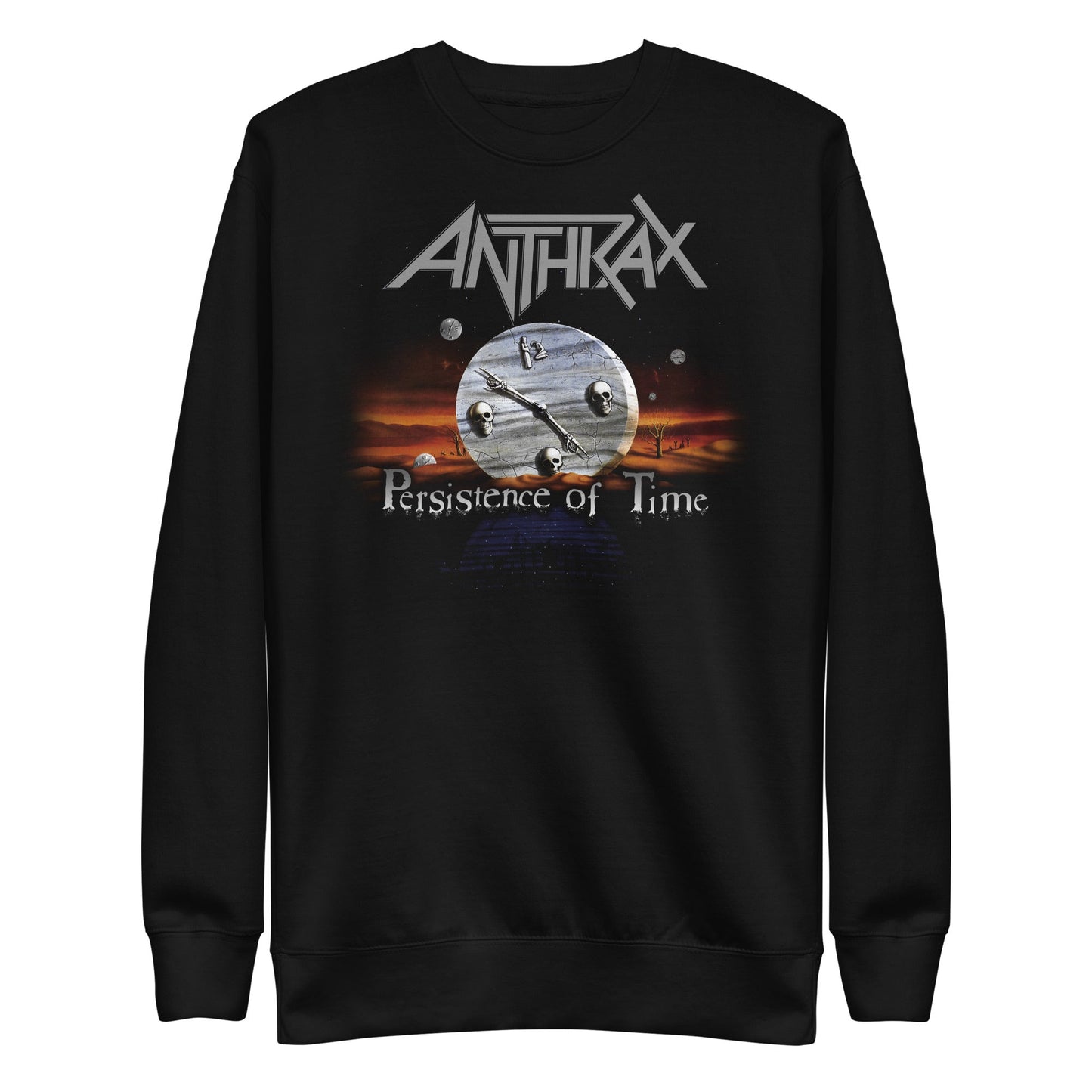 Anthrax Peristence of Time Mens Sweatshirt Black - clothing by TeeHivey.com