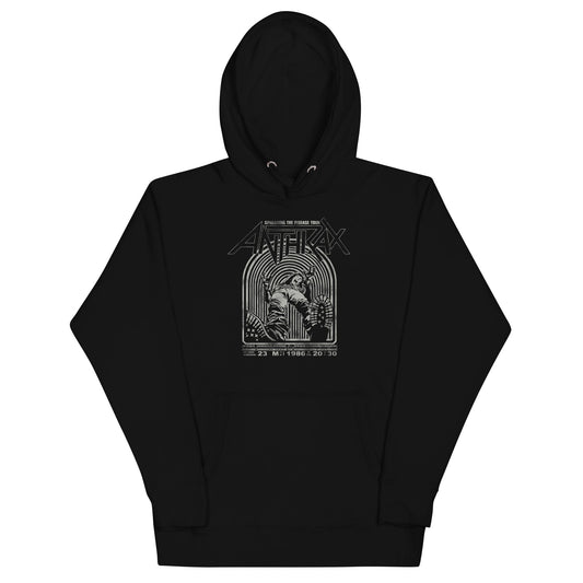 Anthrax 1986 Tour Classic Mens Hoodie Black