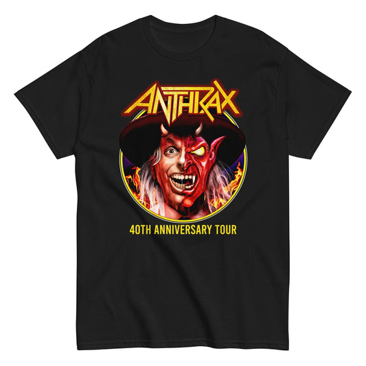 Anthrax Half Devil Mens T Shirt Black - clothing by TeeHivey.com