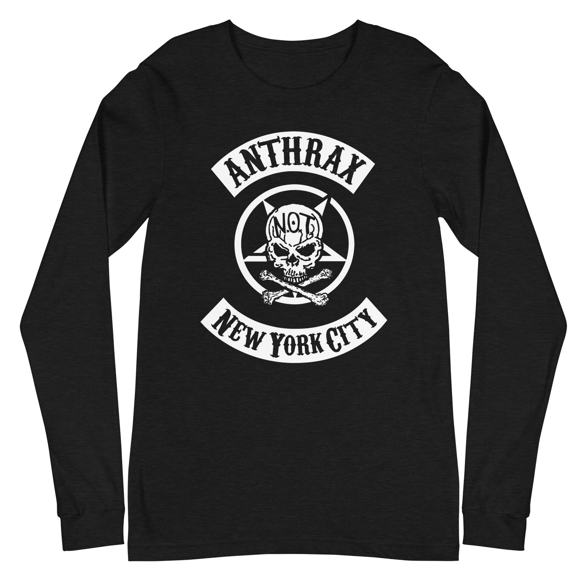 Anthrax New York City Mens Long Sleeve T Shirt Black - clothing by TeeHivey.com