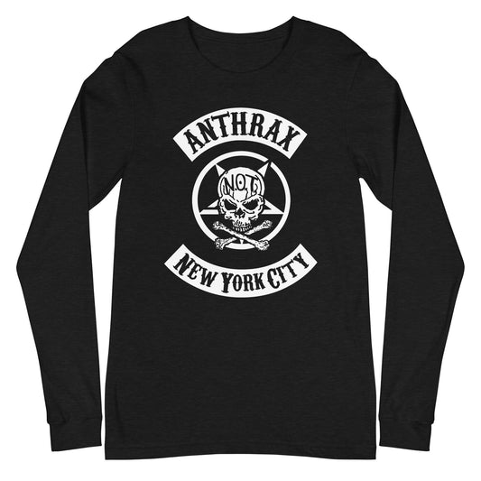 Anthrax New York City Mens Long Sleeve T Shirt Black - clothing by TeeHivey.com