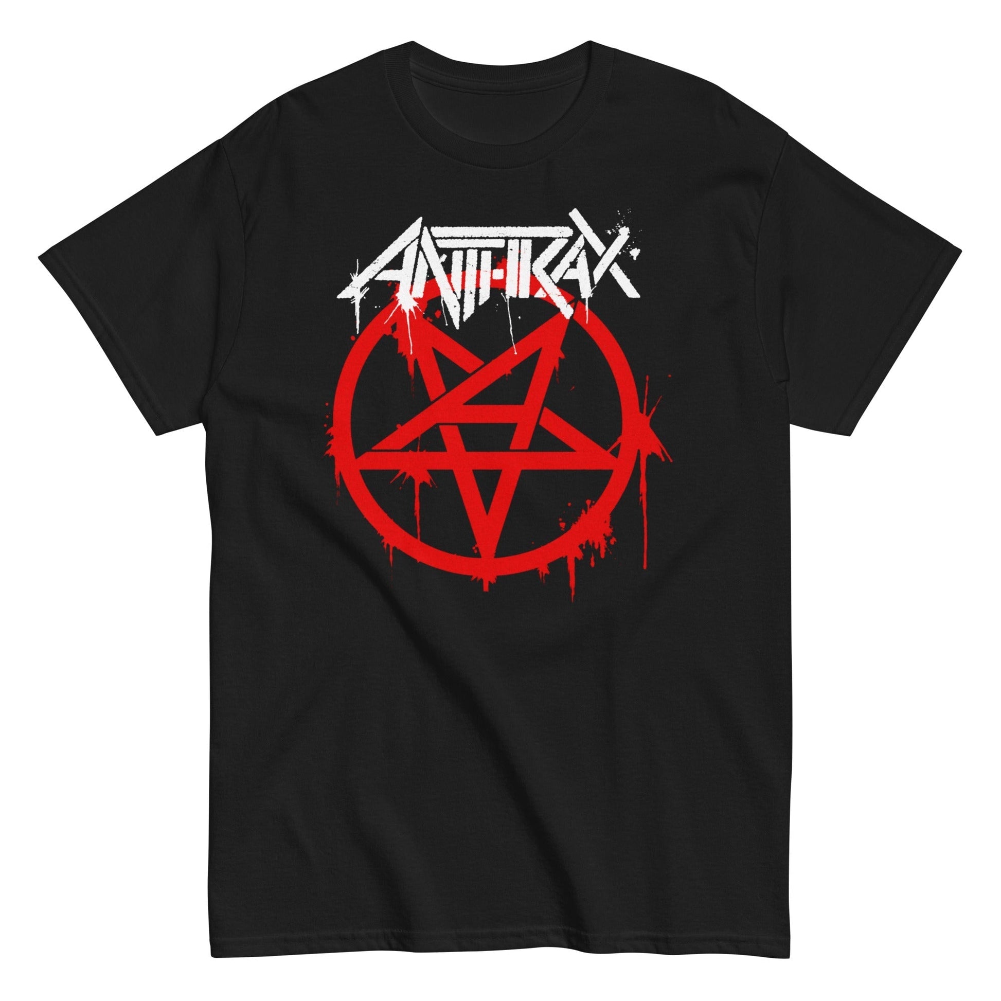 Anthrax Pentagram Logo Mens T Shirt #1026 Black - clothing by TeeHivey.com
