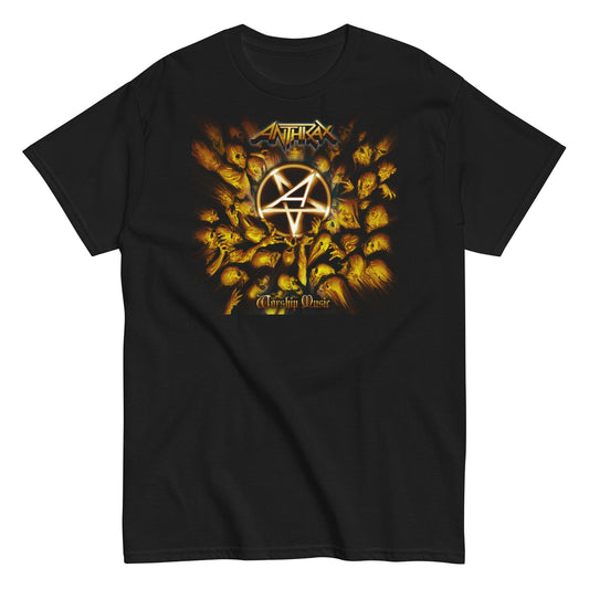 Anthrax Pentagram Logo Mens T Shirt Black - clothing by TeeHivey.com