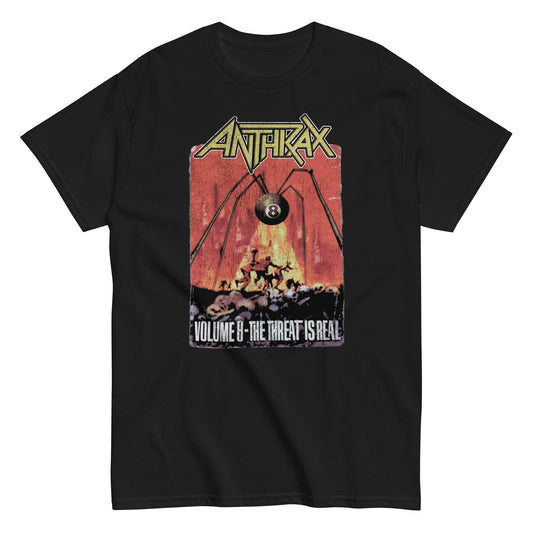 Anthrax The Threat Is Real Mens T Shirt Black - clothing by TeeHivey.com