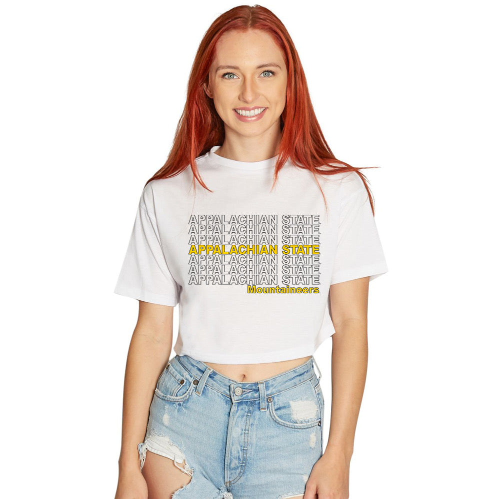 App State Repeat Womens Tee Shirt - clothing by TeeHivey.com (Image 1)