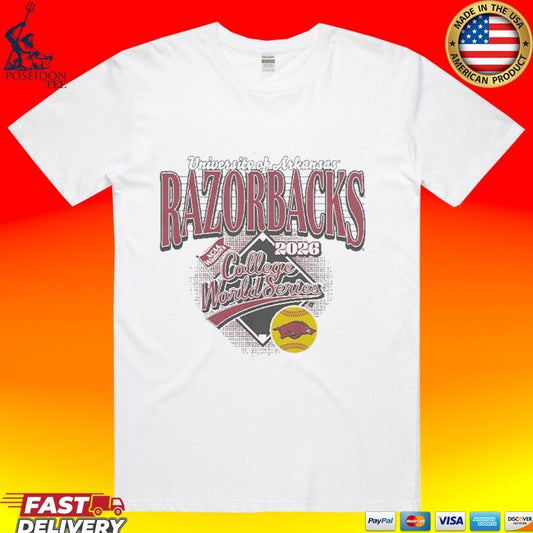 Arkansas Softball University Of Arkansas Razorbacks 2026 Women’s College World Series T-shirt