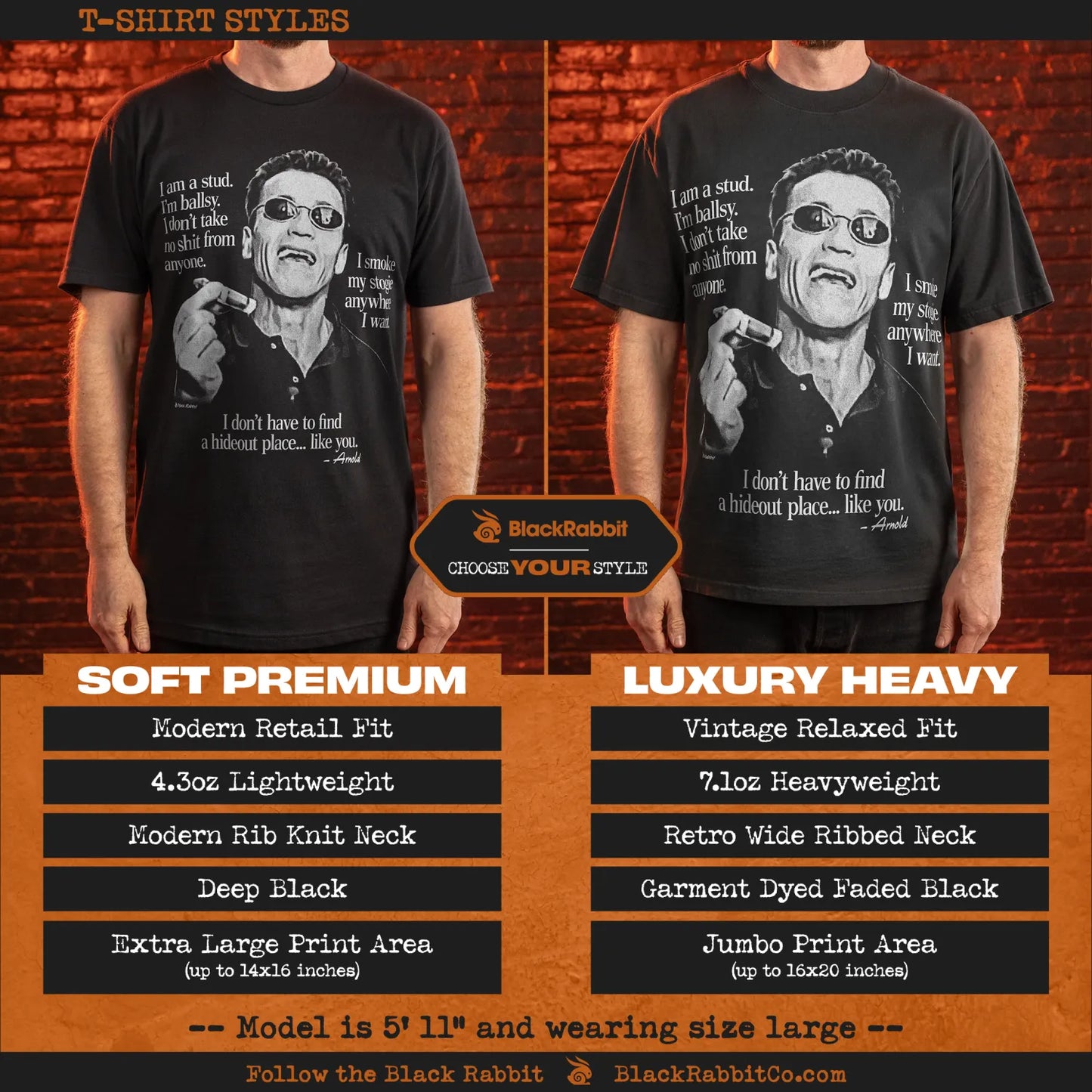 Arnold Schwarzenegger I Am A Stud Stogie Speech Video Unisex Classic T-Shirt