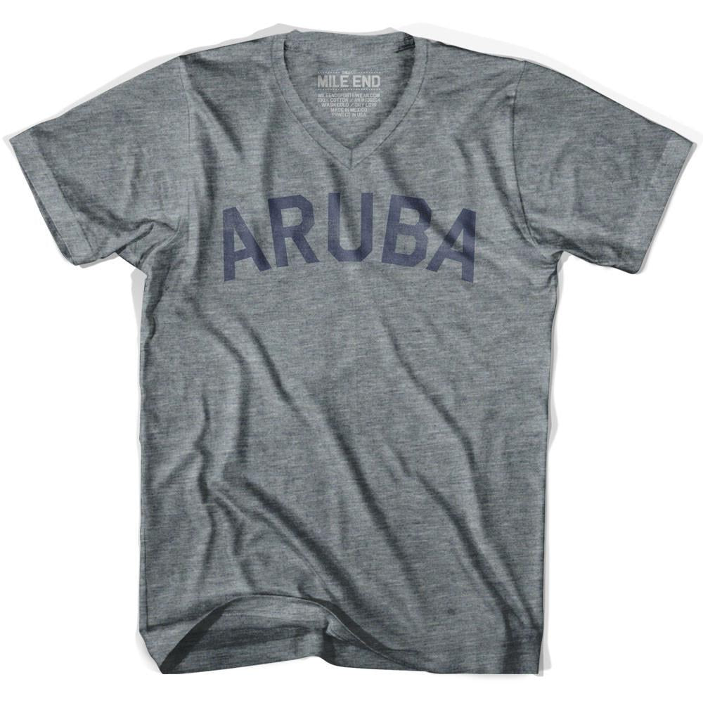 Aruba City Vintage V-neck T-shirt