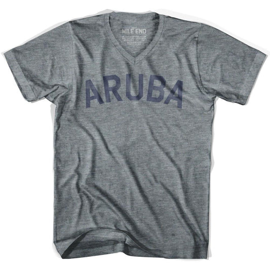 Aruba City Vintage V-neck T-shirt