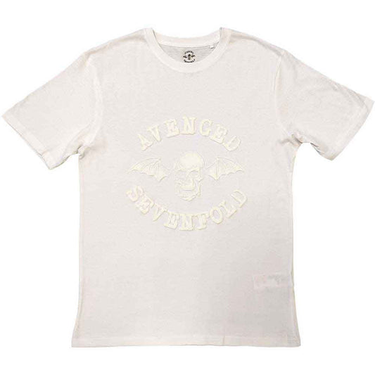 Avenged Sevenfold Classic Deathbat Mens T Shirt White