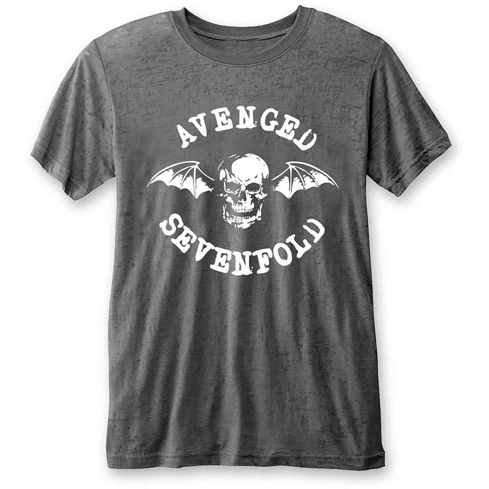 Avenged Sevenfold Deathbat T Shirt Grey