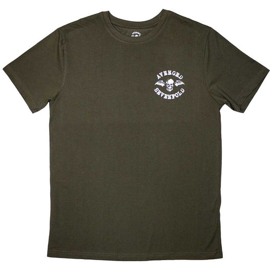 Avenged Sevefold Mini Classic Deathbat Mens T Shirt Green