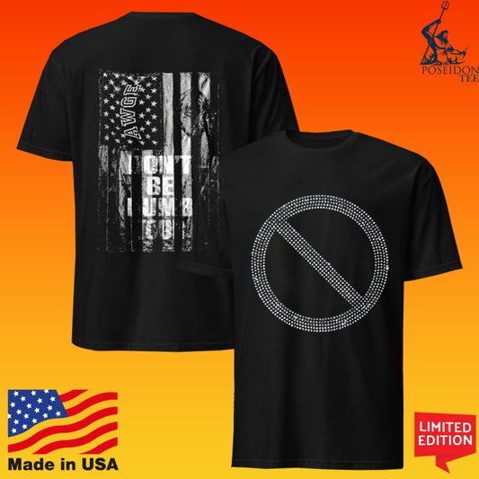 Awge Don’t Be Dumb Tour Rhinestone Flag T-shirt