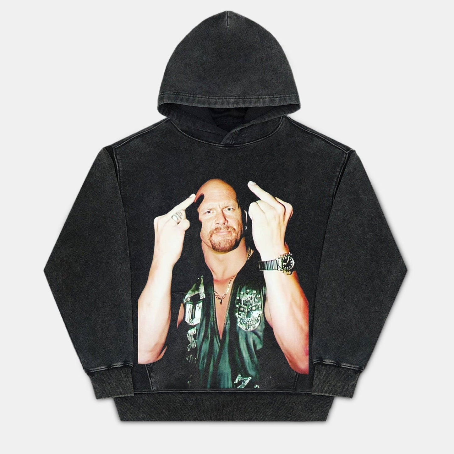 STONE COLD STEVE AUSTIN LONG SLEEVE | HOODIES Style003 - clothing by TeeHivey.com (Image 4)