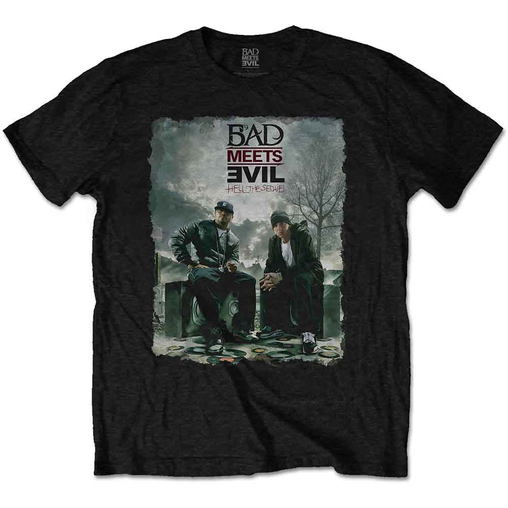 Bad Meets Evil Burnt T Shirt Black