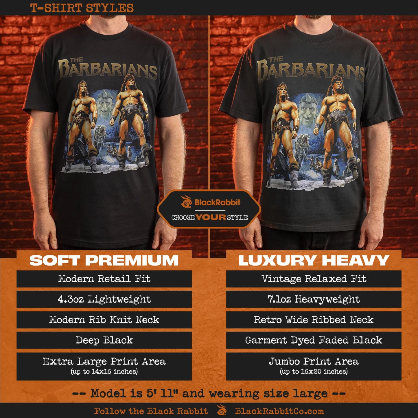 The Barbarians 1987 80s Fantasy Retro Vintage Unisex Classic T-Shirt