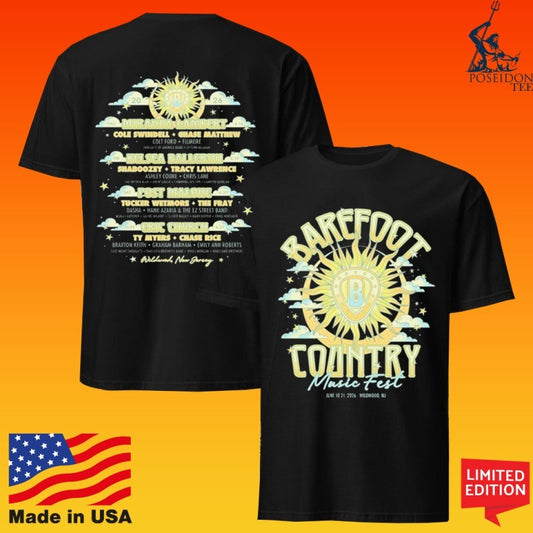 Barefoot Country 2026 Wildwood, Nj T-shirt