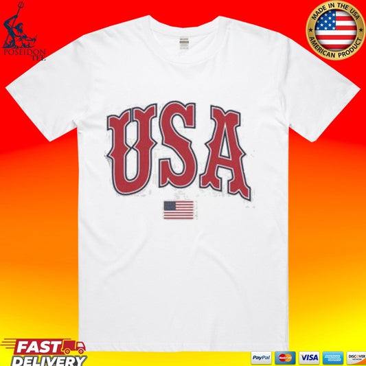 Baseball Usa Est USA 1776 T-shirt