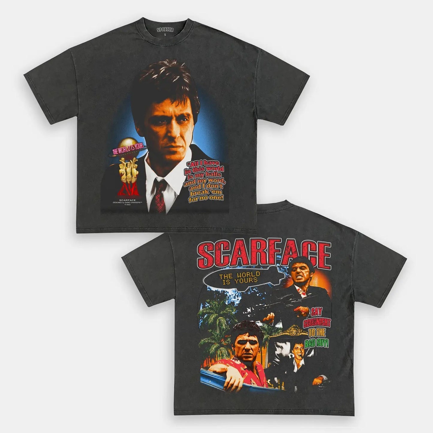 SCARFACE TEE Style002 - clothing by TeeHivey.com (Image 2)