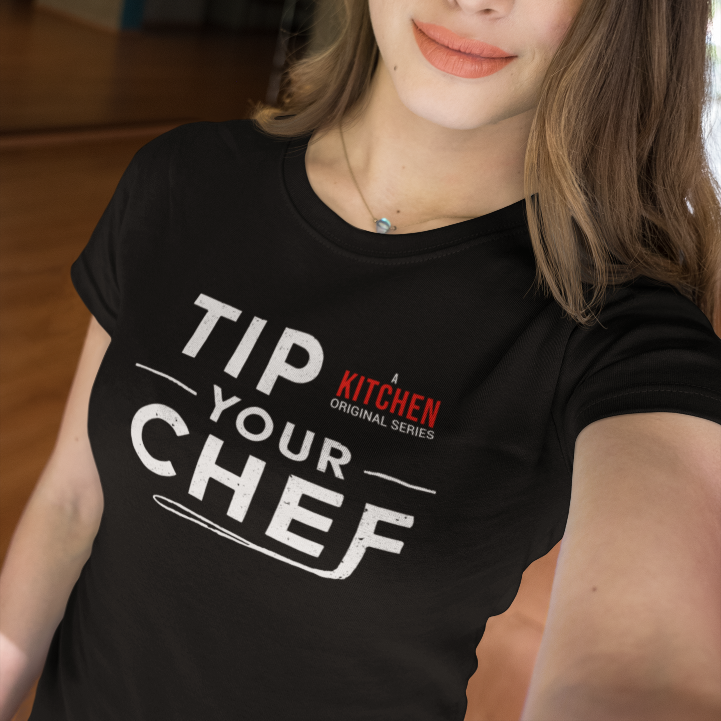 Tip Your Chef Kitchen Flix Unisex Tee