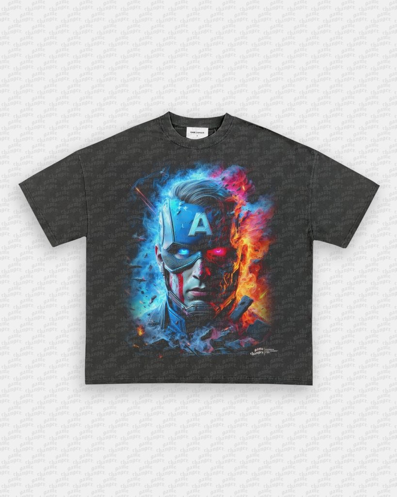 BIG FACE CAPTAIN AMERICA TEE