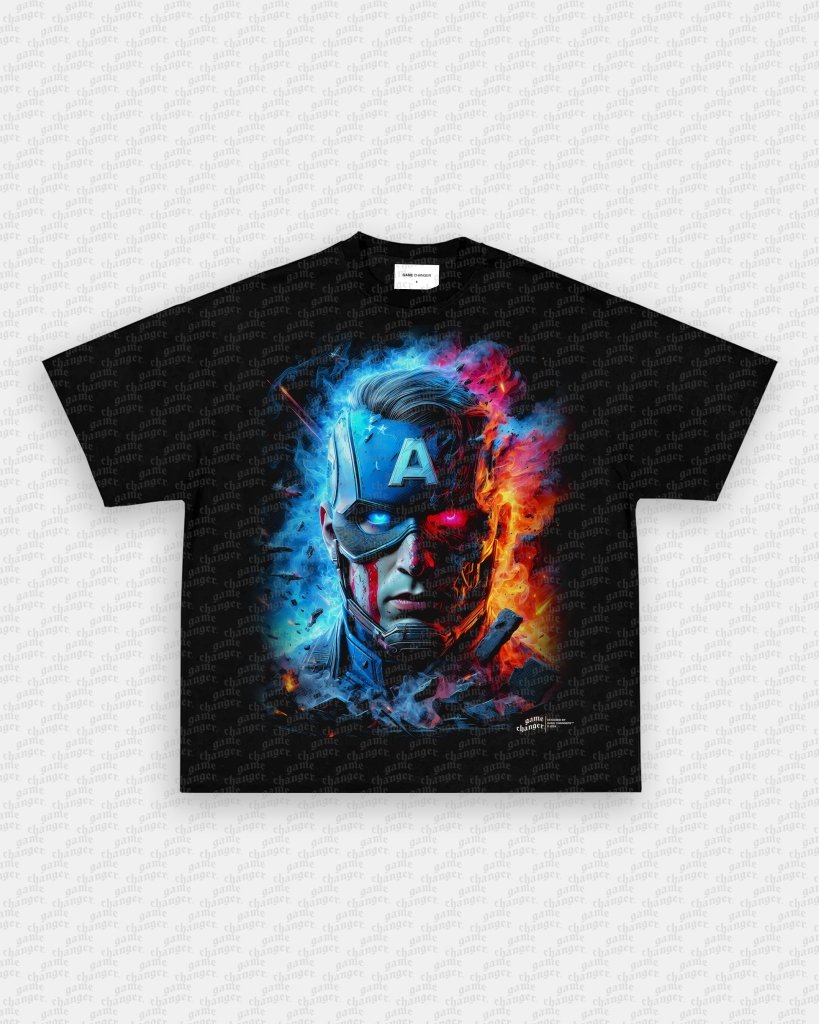 BIG FACE CAPTAIN AMERICA TEE