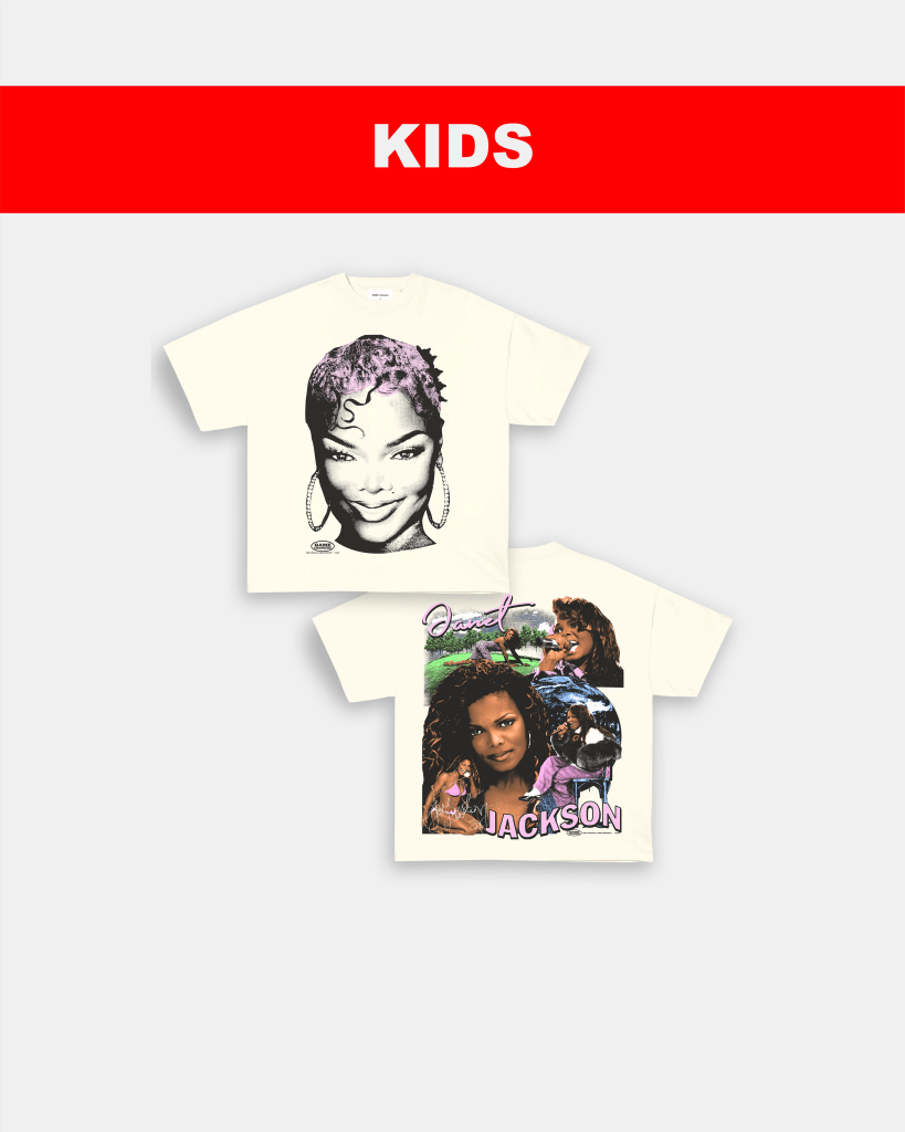 BIG FACE JANET JACKSON - KIDS TEE - [DS]