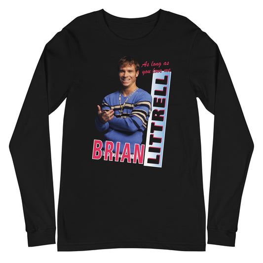 Backstreet Boys Brian Littrell Mens Long Sleeve T Shirt Black