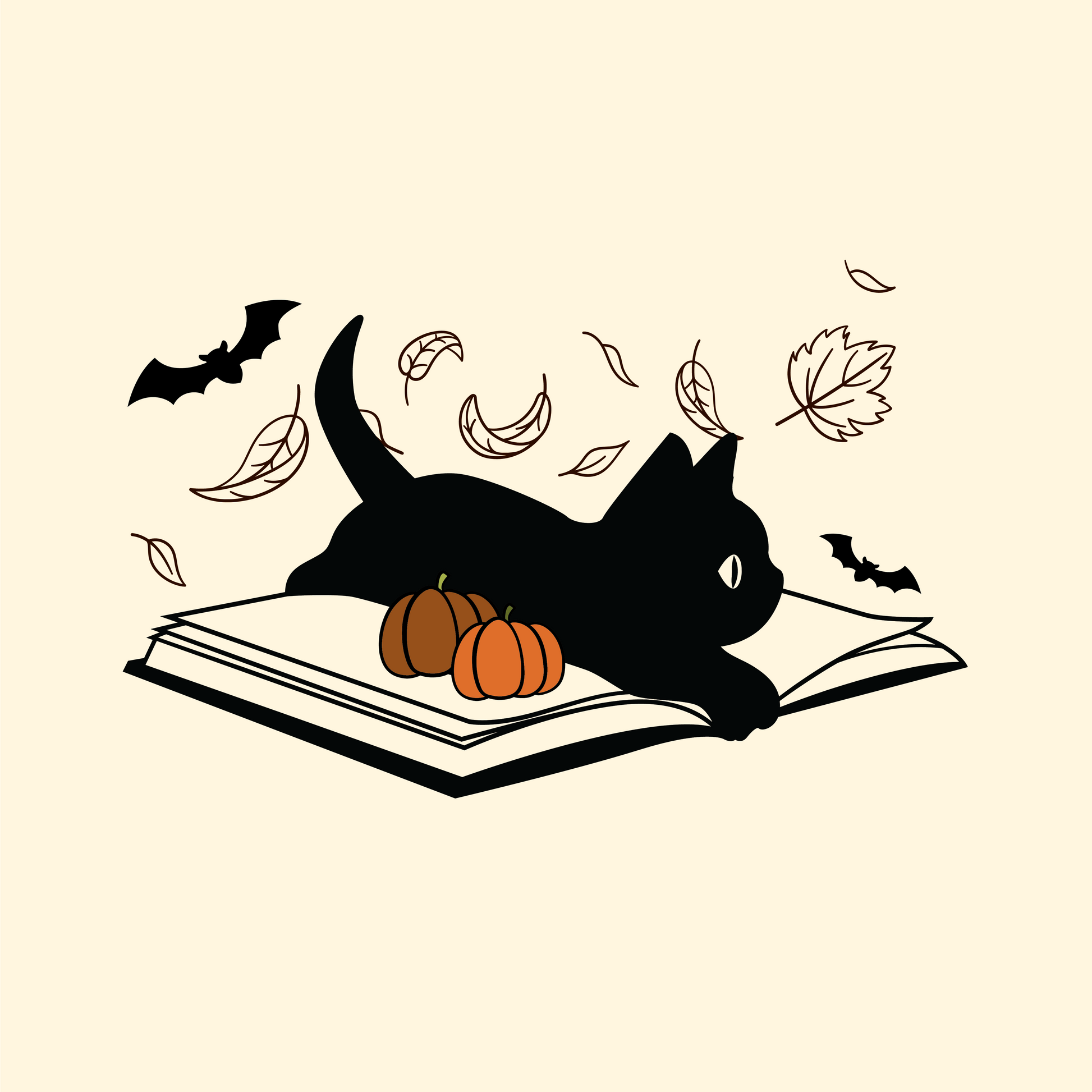 Black Cat and Book - clothing by TeeHivey.com (Image 3)