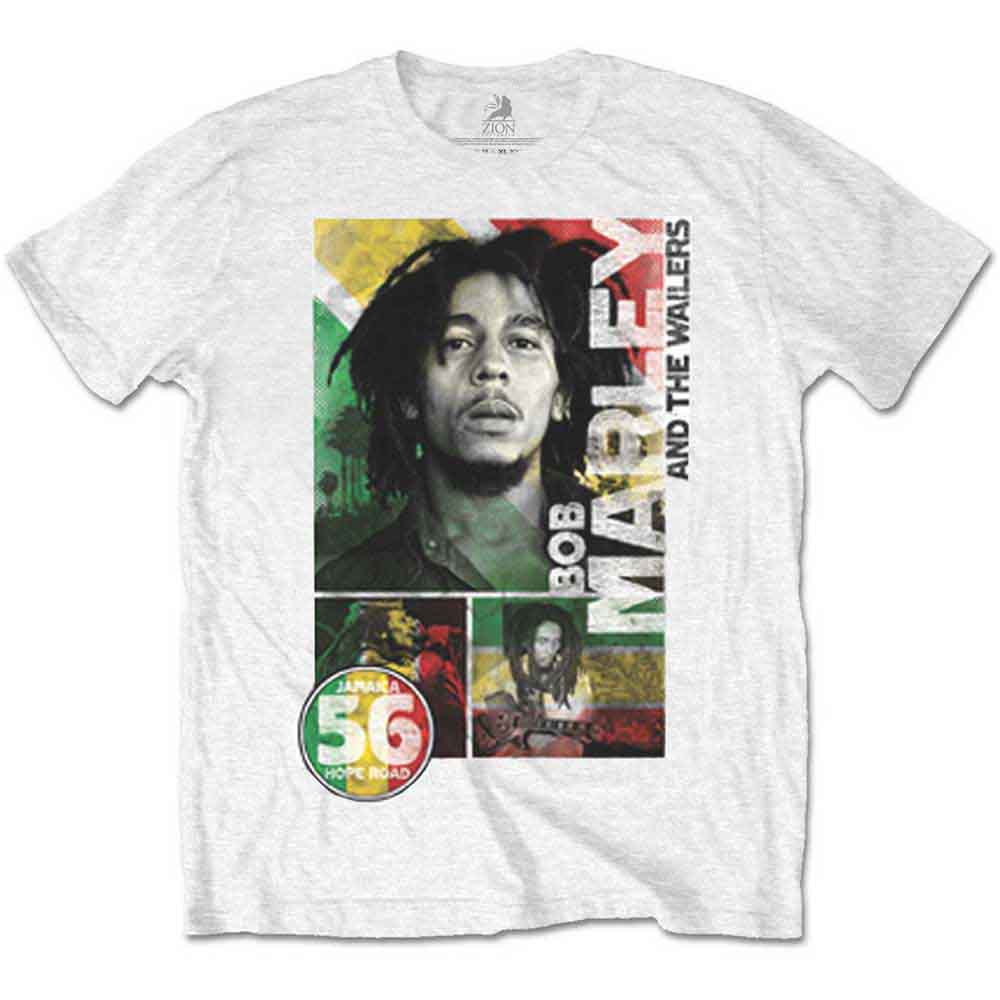 56 Hope Road Rasta T Shirt White