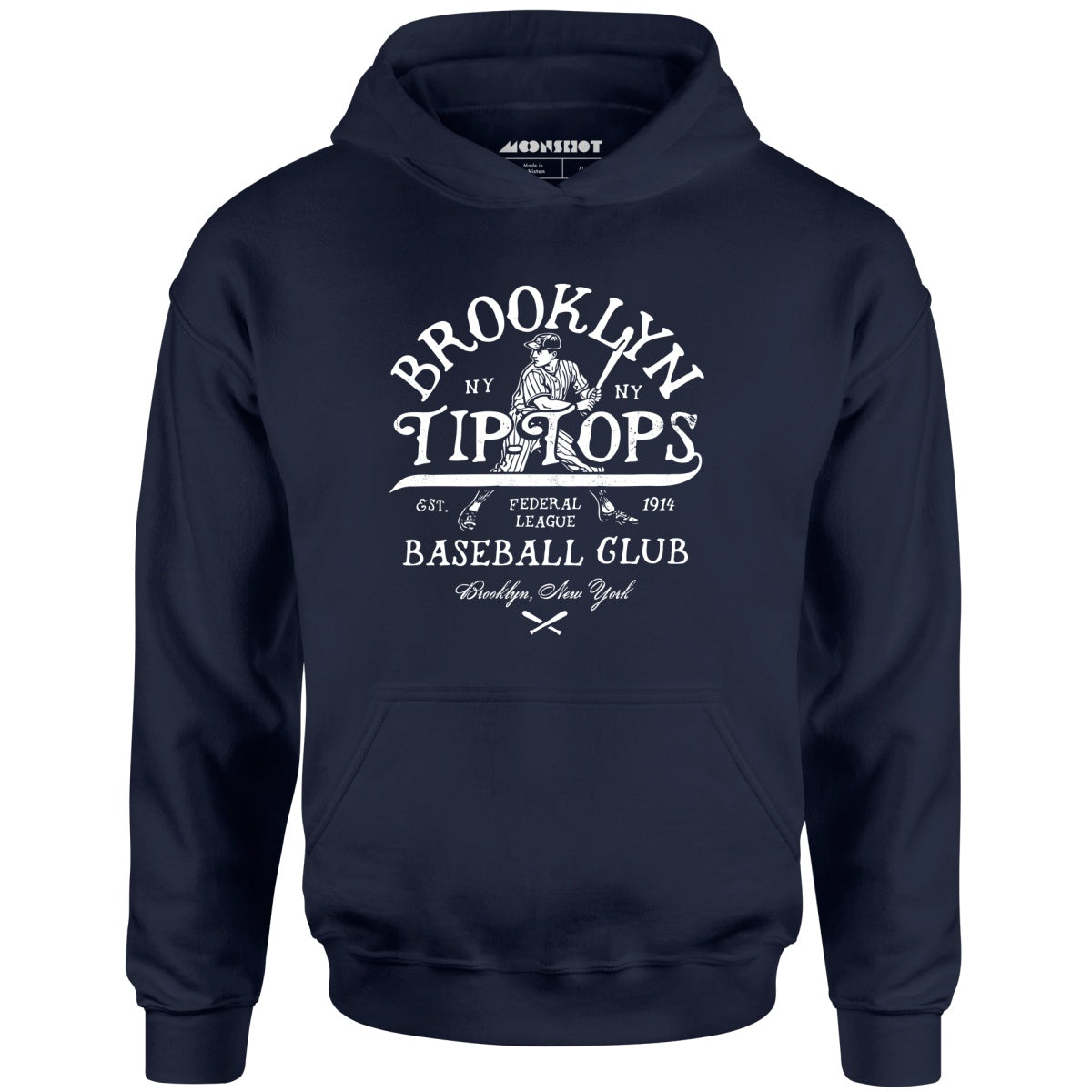 Brooklyn Tip Tops - New York - Vintage Defunct Baseball Teams - Unisex Hoodie