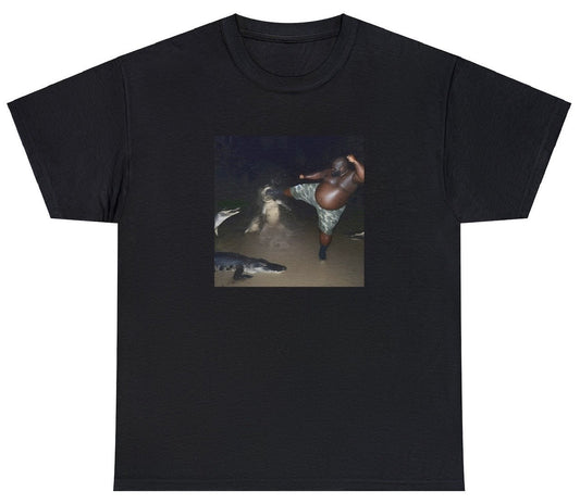 AAA Man Kicking Alligator Tee