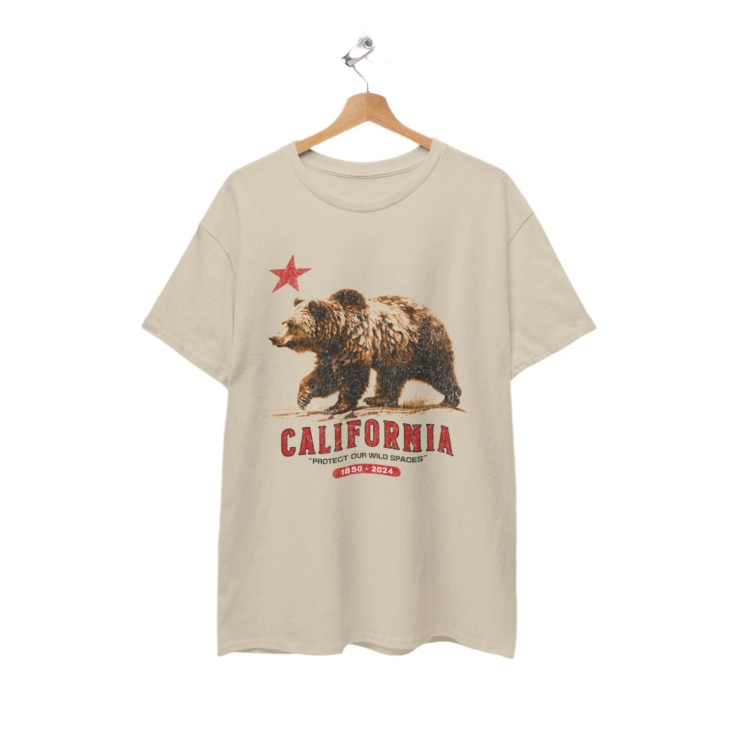 Vintage California State Protect Our Wild Spaces T-shirt