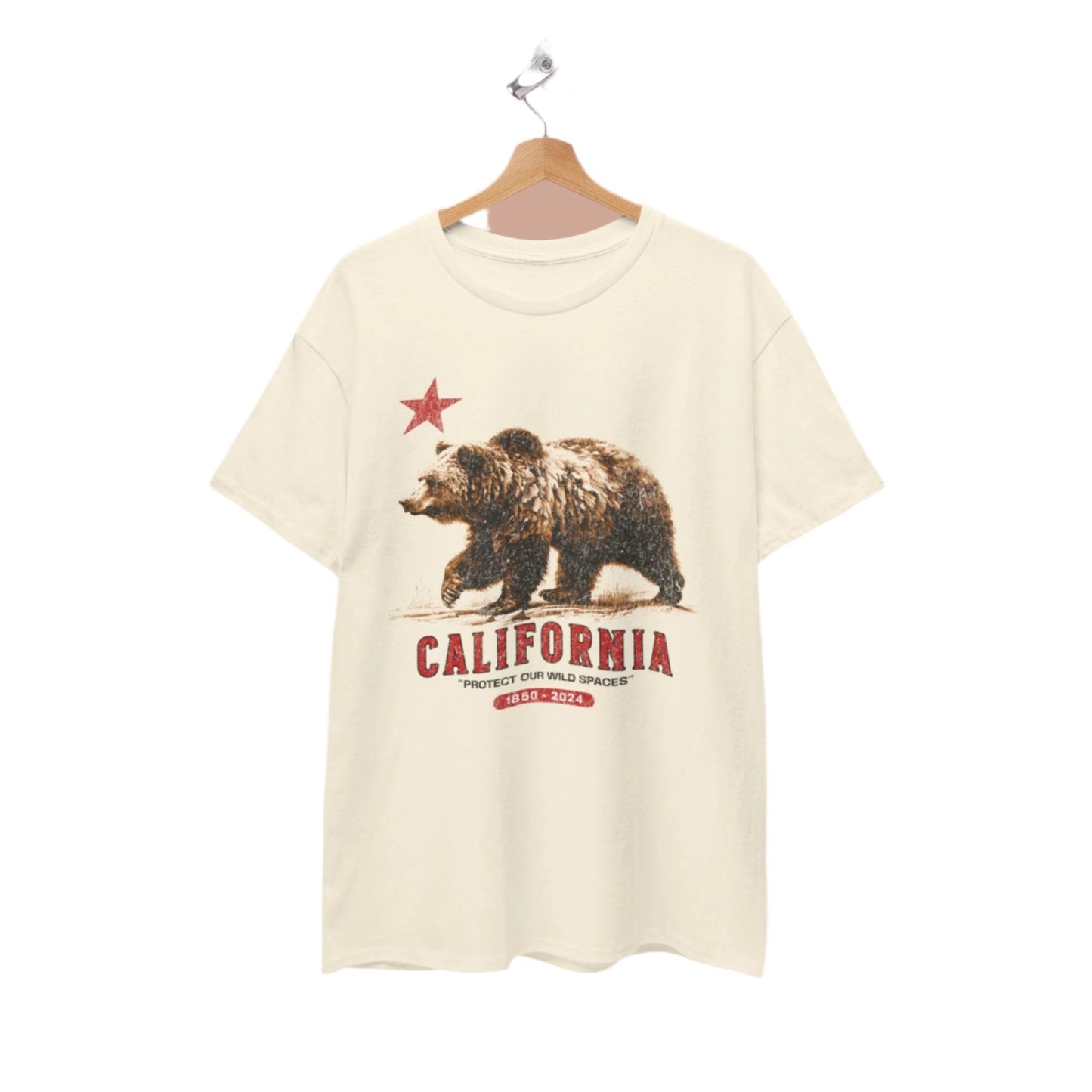 Vintage California State Protect Our Wild Spaces T-shirt