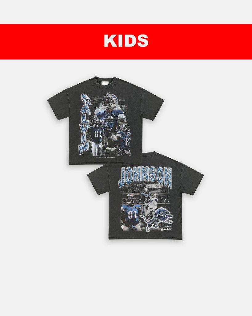 CALVIN JOHNSON - KIDS TEE [DS] - clothing by TeeHivey.com (Image 1)