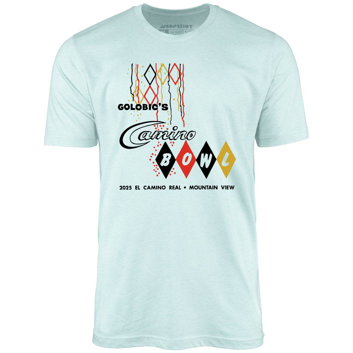 Camino Bowl - Mountain View, CA - Vintage Bowling Alley - Unisex T-Shirt