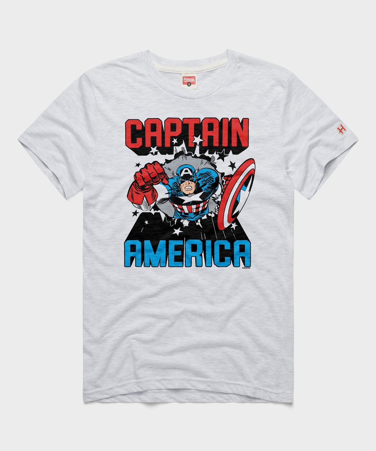 Captain America Bustin' Through