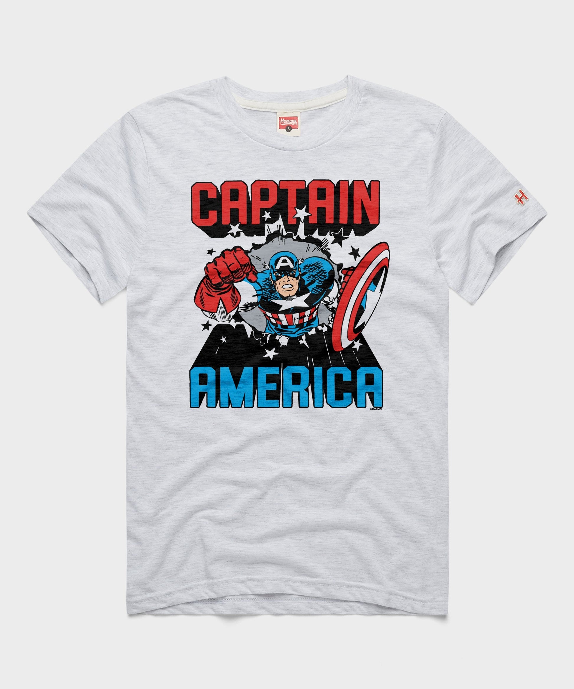 Captain America Bustin' Through