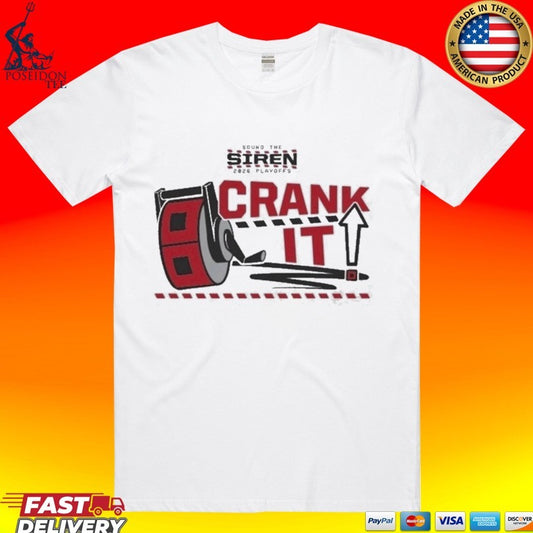 Carolina Hurricanes NHL Rinky Crank It Sound The Siren 2026 Playoffs T-shirt