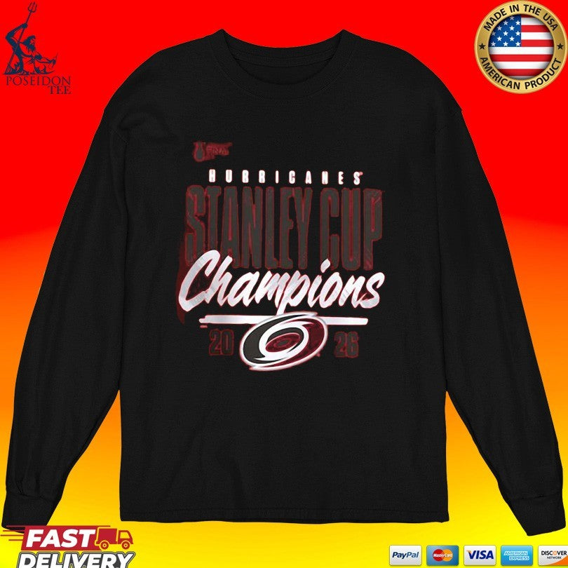 Carolina Hurricanes Red 2026 Stanley Cup Champions Logo T-shirt