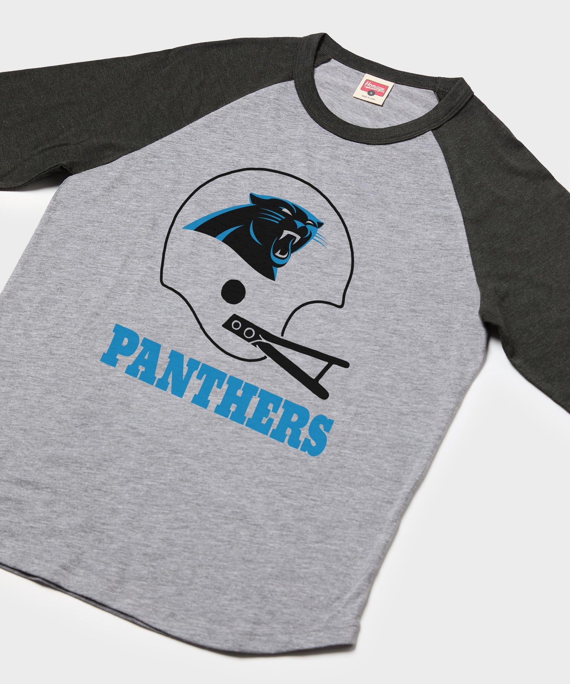 Carolina Panthers Big Helmet Raglan
