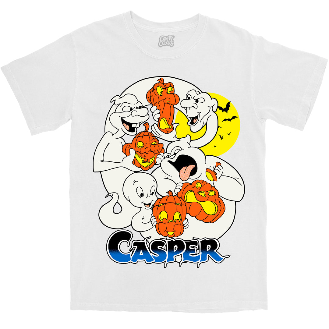 CASPER (95) HALLOWEEN PARTY - T-SHIRT - GHOSTLY WHITE (COMFORT COLORS)