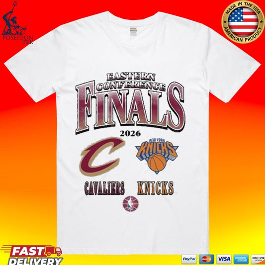 Cavs Eastern Conference Finals Gray Dueling T-shirt