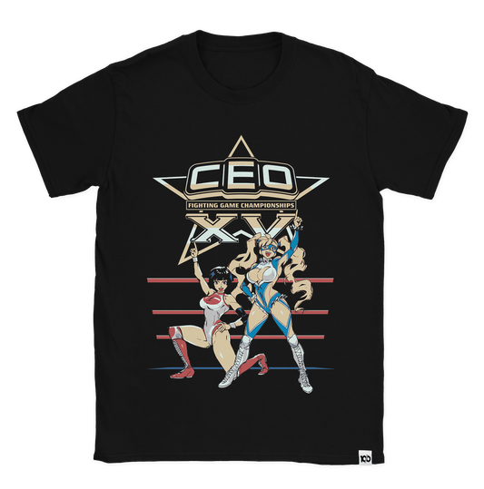 ***PRE-ORDER*** STREET FIGHTER - 'CEO Tag Team Showtime' T-Shirt - Black