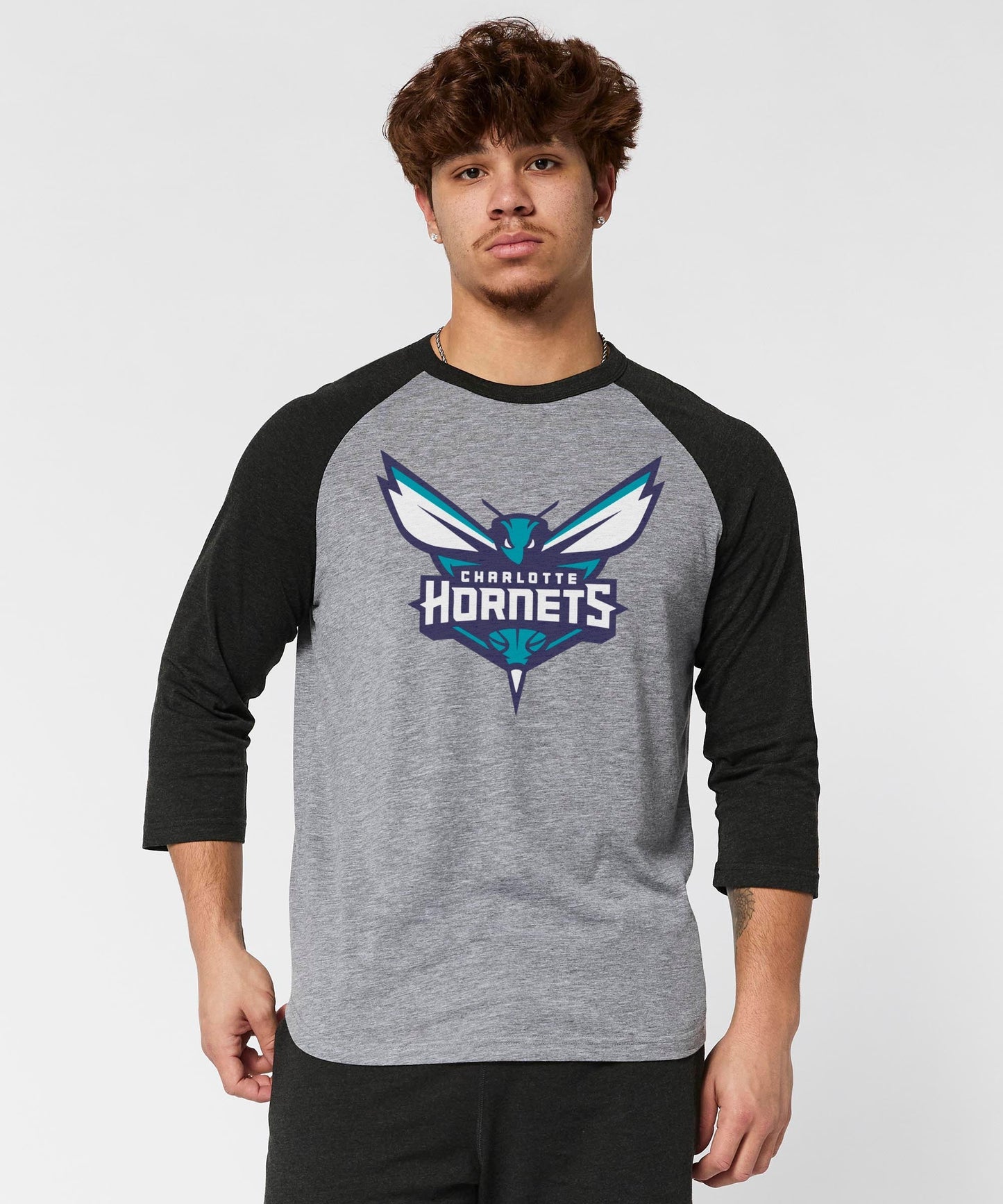 Charlotte Hornets Logo Raglan