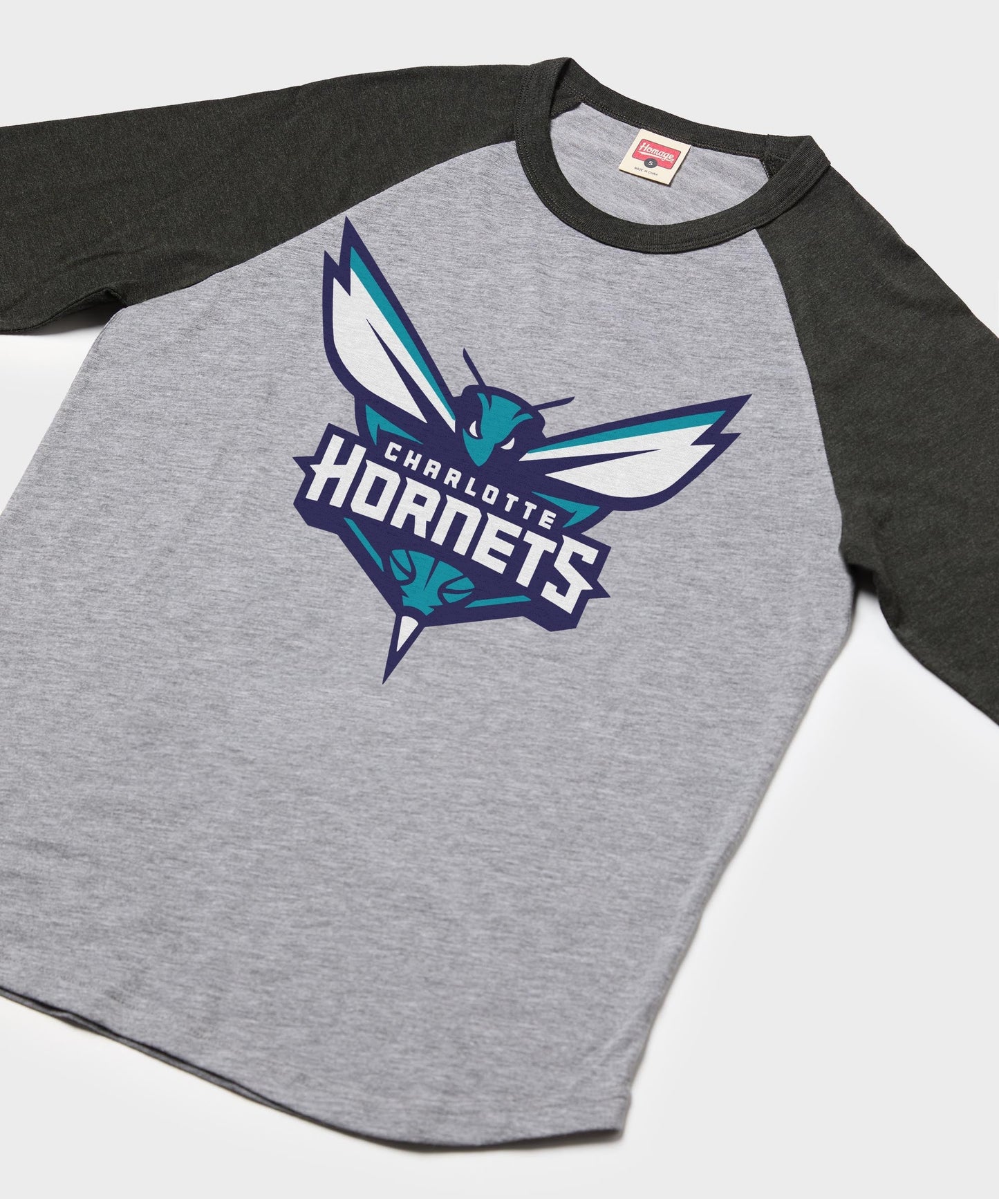 Charlotte Hornets Logo Raglan