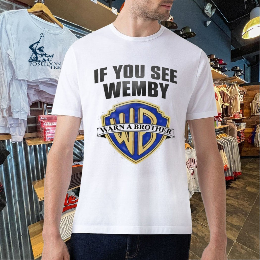 Chet Holmgren If You See Wemby Warn A Brother T-shirt
