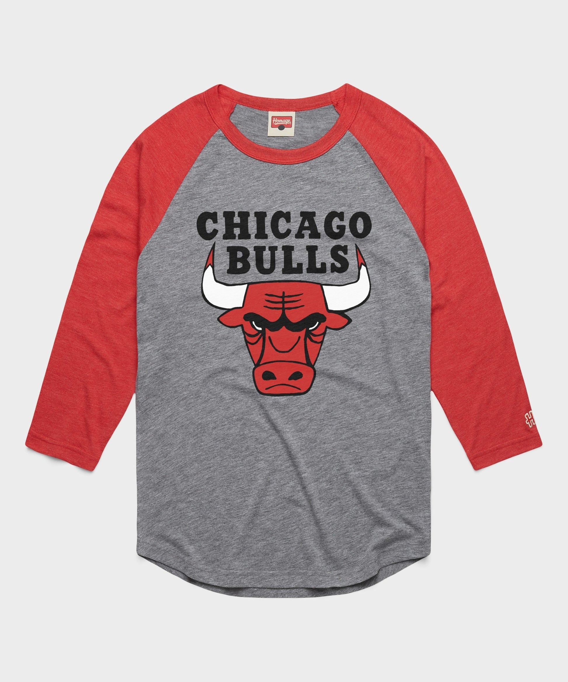 Chicago Bulls Logo Raglan