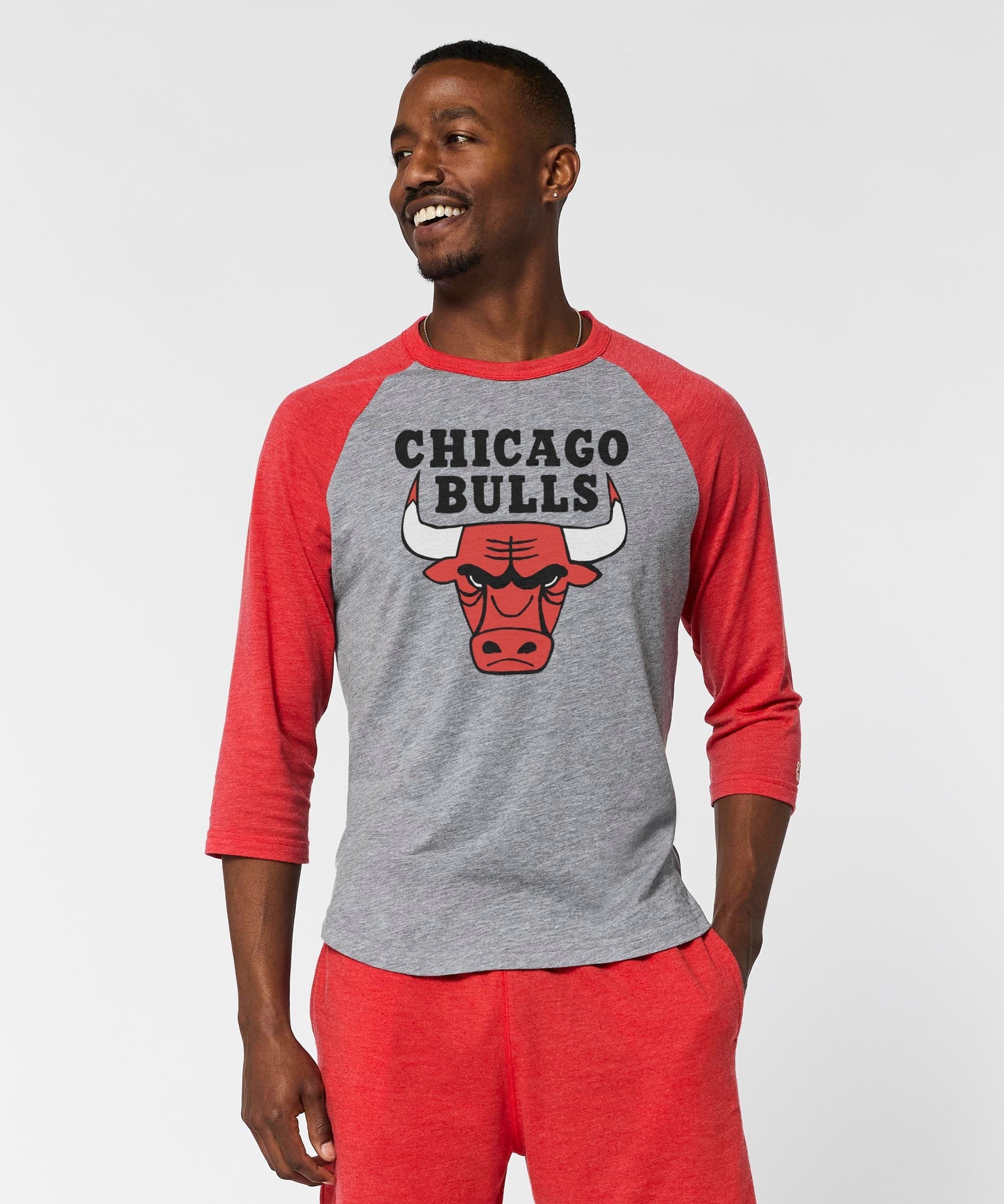 Chicago Bulls Logo Raglan